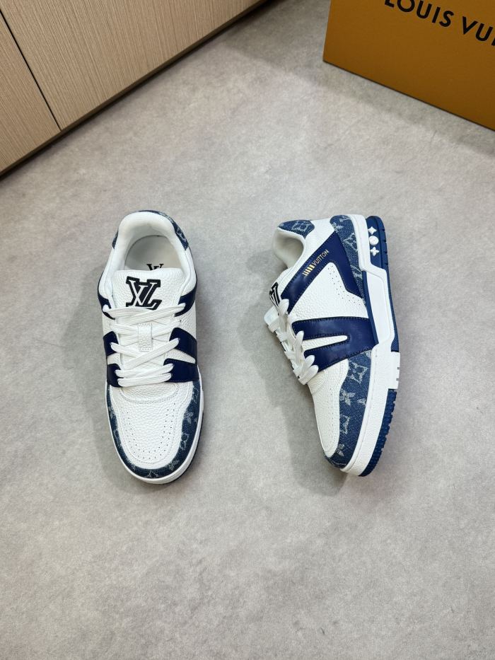 1:1 quality version 28367393 Leather and canvas patchwork Shoes 5 colors