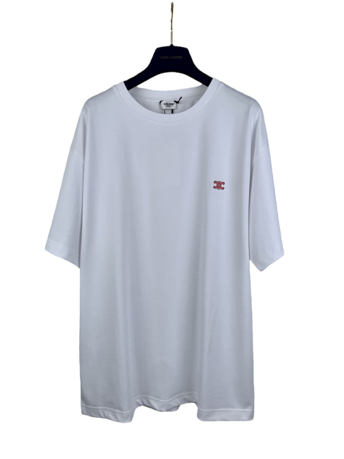 1:1 quality version Embroidered Logo Tee 3 colors 28750250