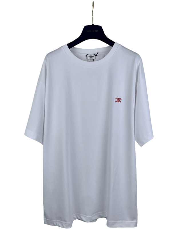 1:1 quality version Embroidered Logo Tee 3 colors 28750250