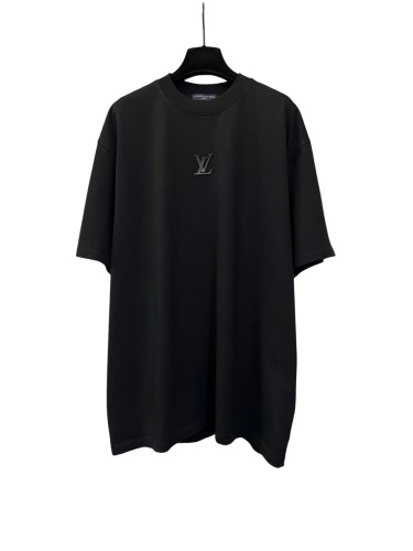 1:1 quality version Front and Back Logo Thick Pressure Adhesive Crew Neck Tee 3 colors 28903018