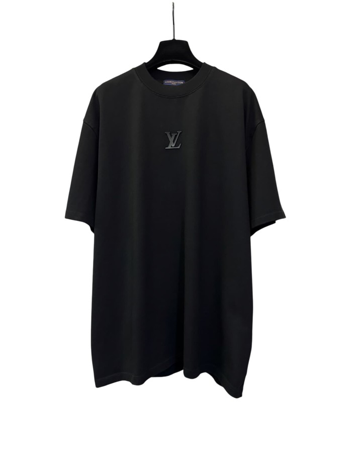 1:1 quality version Front and Back Logo Thick Pressure Adhesive Crew Neck Tee 3 colors 28903018