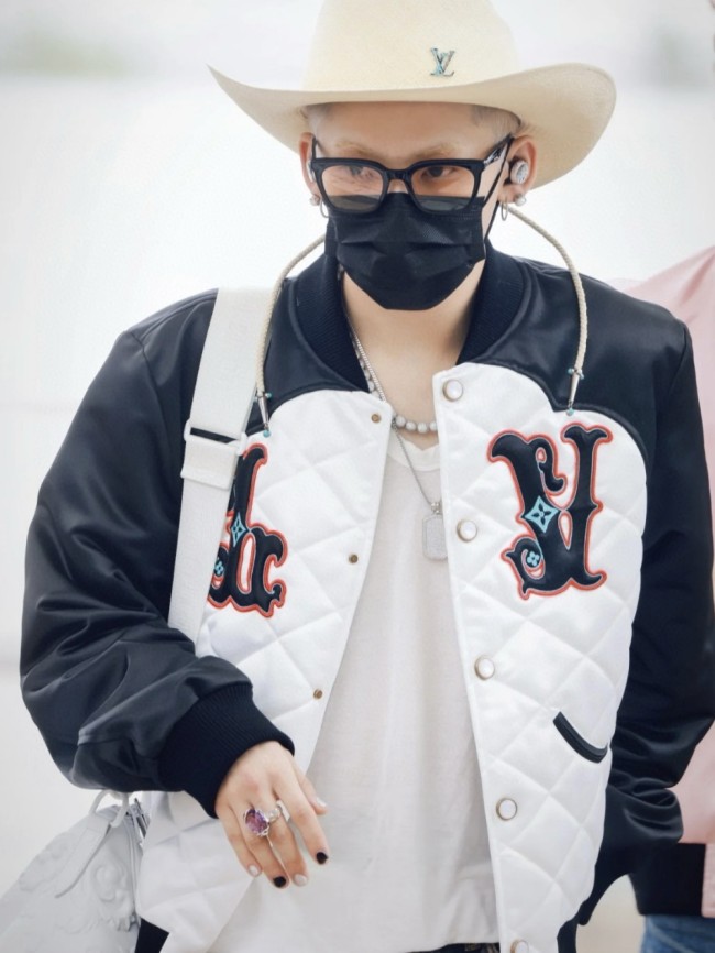 [buy more save more]1:1 quality version Logo Embroidered Pearl Button Colorblocked Cotton Jacket
