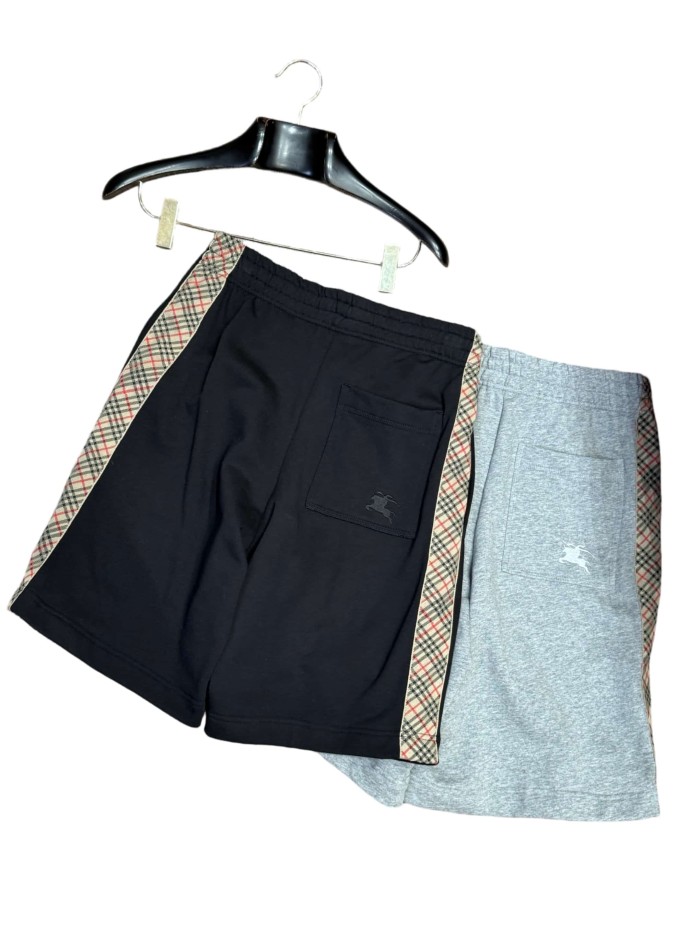 1:1 quality version Pocket embroidered plaid webbing shorts 2 colors 28968013