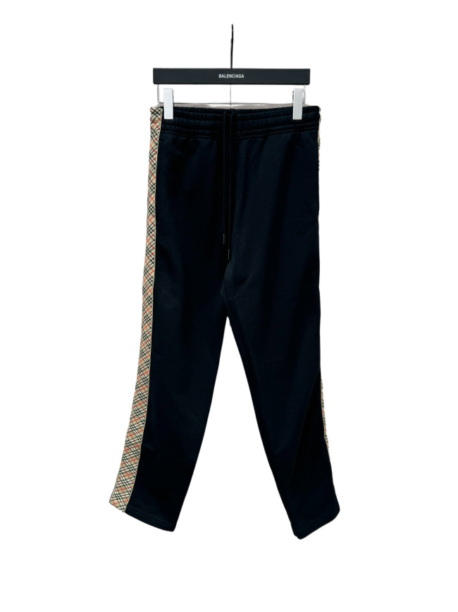1:1 quality version Side checkered knitted looped Pants 28480987