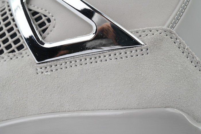 [plus-size shoes]Jordan 4    Frozen Moments  Suede & Leather  Mid-Top Sneakers 29035096