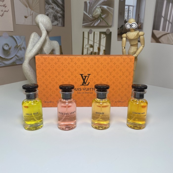 LV Louis Vuitton Mini Perfume Set (4 pieces) with spray heads 28930279