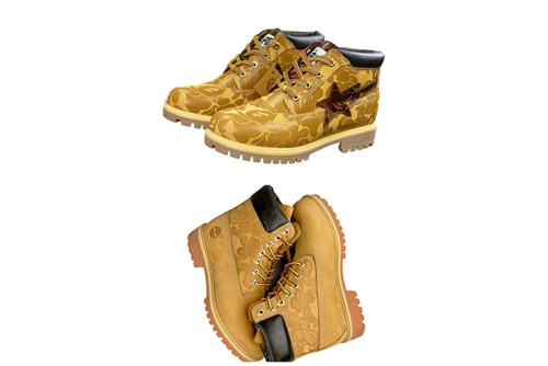 Co-Branded Camouflage Print Mid-Top Martin Boots 2 colors