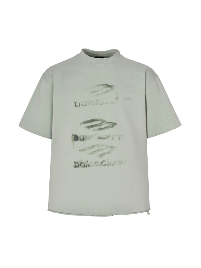 1:1 quality version 28286907 Green graffiti 3M vintage tee