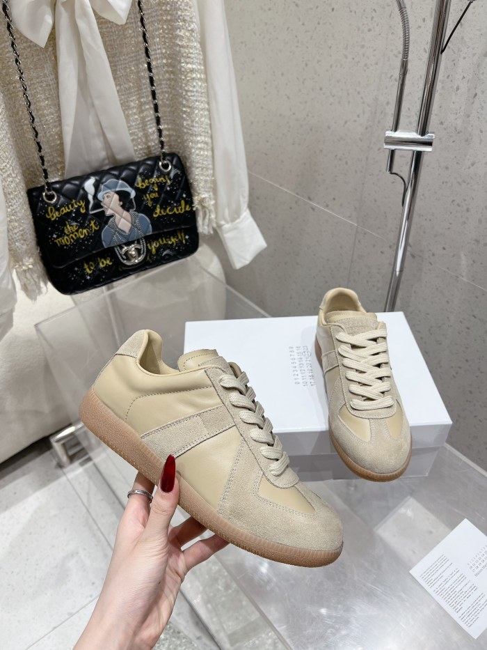 1:1 quality version M@ison 28294758 Leather Patchwork Derby Shoes 39 colors