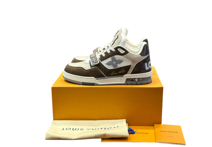 1:1 quality version Velcro Lace-Up Signature Logo Athletic Board Shoes