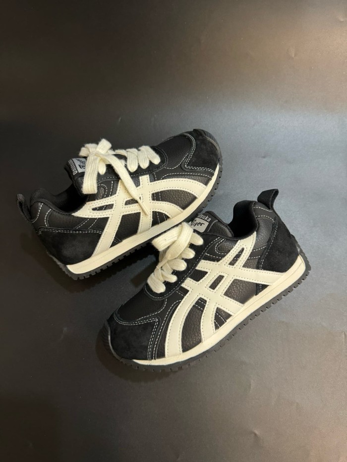 Autumn Winter Retro Leather Sneakers for Kids 3 colors 29006181