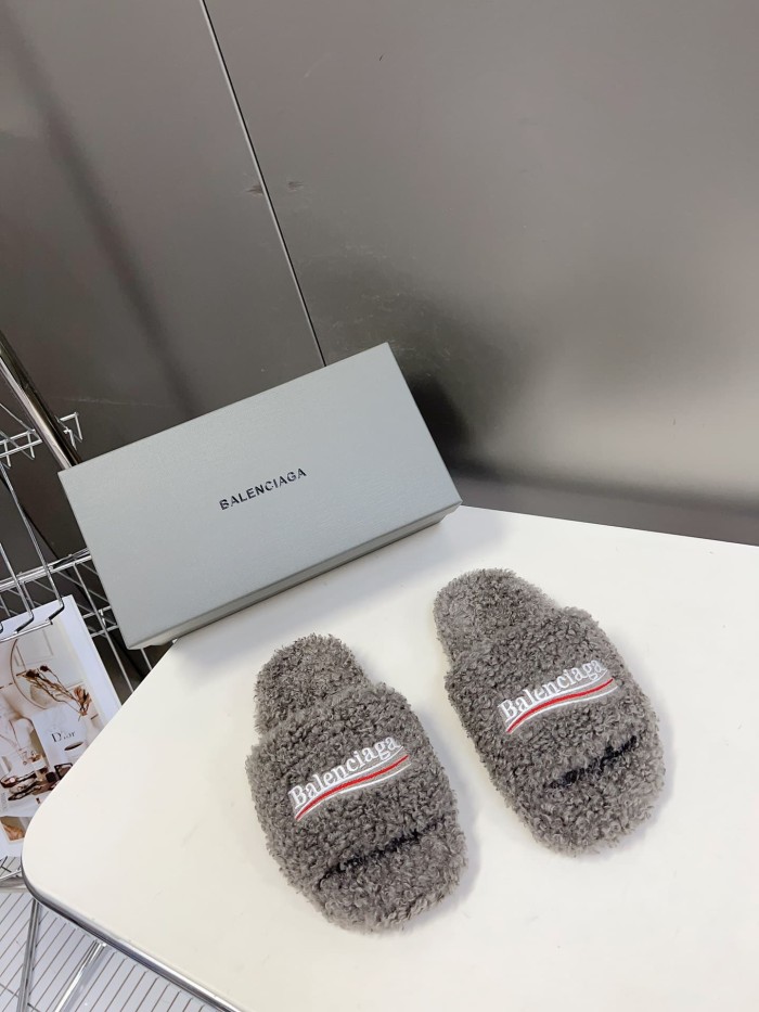 1:1 quality version Cola Embroidery Twill Brushed Cotton Slippers 8 colors 28884668