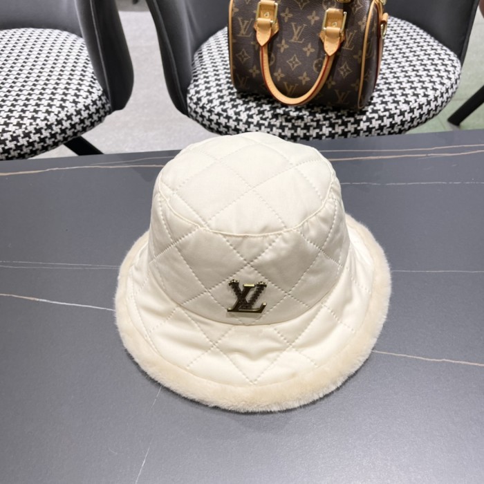 1:1 quality version Rhombus Plaid Raw Edge Fisherman's Hat 3 colors
