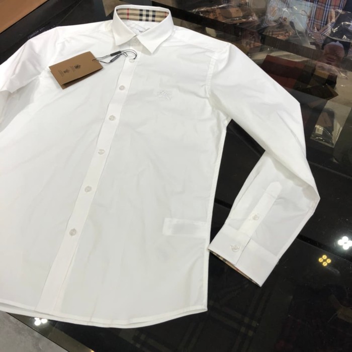 1:1 quality version Check Inner Collar Embroidered Long Sleeve Shirt 4 colors 29069302