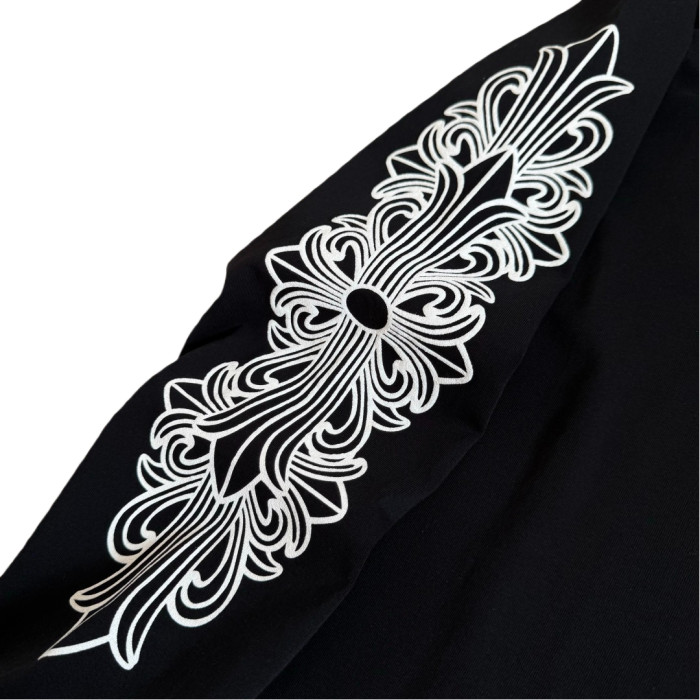 1:1 quality version Classic Floral Sleeve Horse Hoof Print Long Sleeve T-Shirt 2 colors 28711236