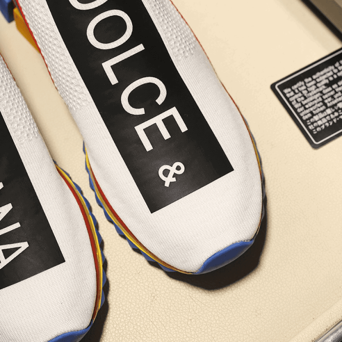 DOLCE    G@BB@N@ STRETCH MESH SORRENTO SNEAKERS WITH LOGO   DG45