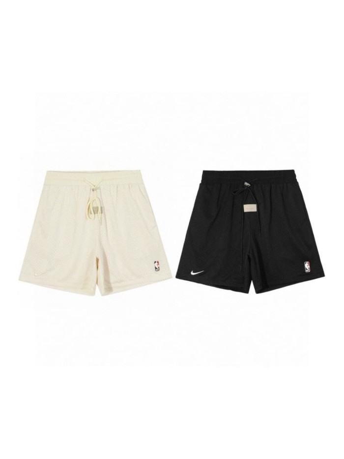 Tripartite Co-branded Embroidered Small Logo Drawstring Mesh Shorts 2 colors 29085240