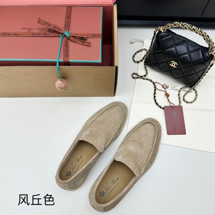 1:1 quality version Summer Walk Double-Layer Cowhide Flat Shoes 15 colors 28700726