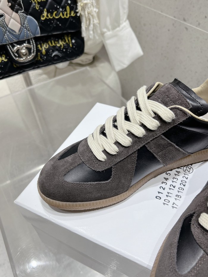 1:1 quality version M@ison 28294758 Leather Patchwork Derby Shoes 39 colors