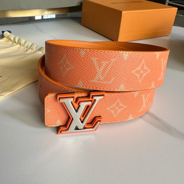 1:1 quality version 28197155 Two-Tone Monogrammed Buckle Belt 14 colors