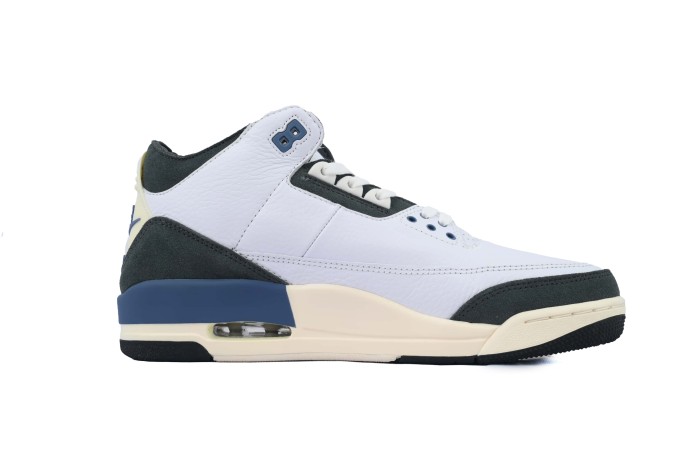 [plus-size shoes]Jordan 3   Midnight Green  Leather & Suede Basketball Shoes 29043127
