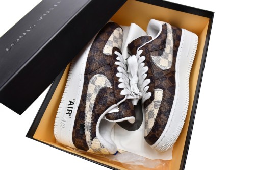 L  Trainer Sneaker x N  Air Force 1 Chocolate