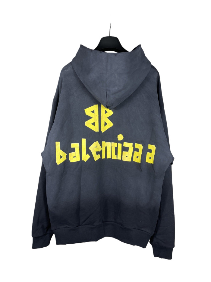 Masking Tape Washed and Distressed Hoodie 8 colors 28661155