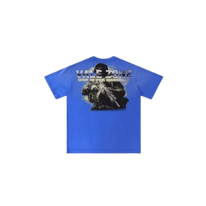 Vintage  Warrior  Military Graphic Distressed Wash T-Shirt 2 colors 29027439