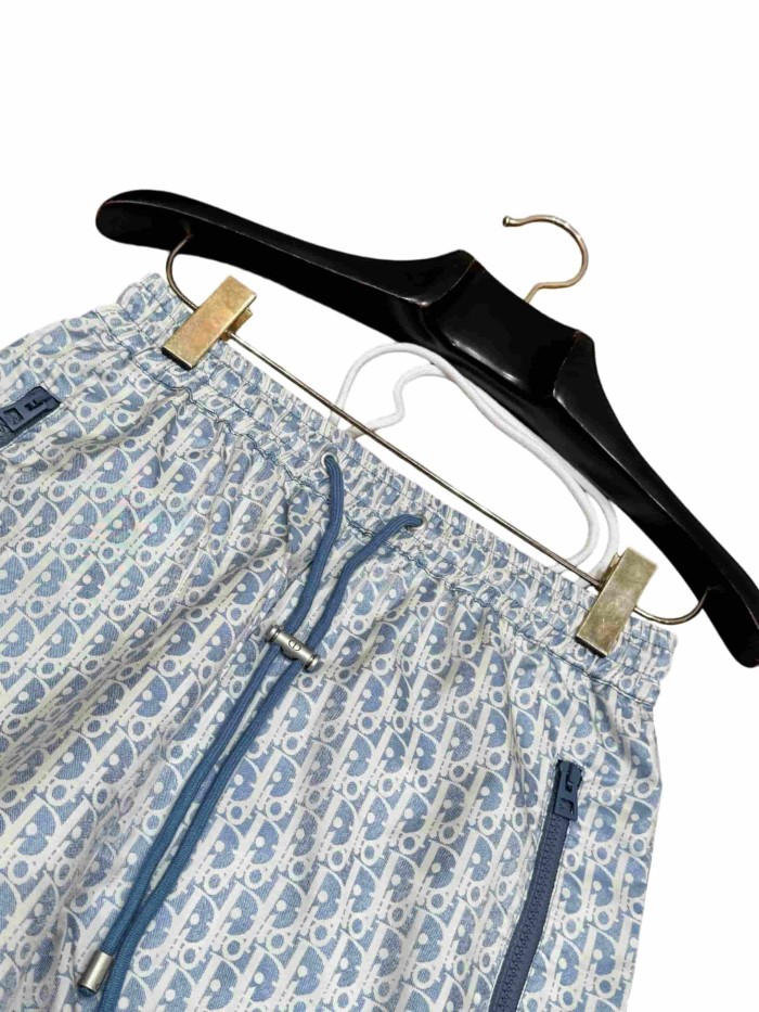1:1 quality version Blue All-Over Print Taffeta Jacquard Shorts 28961336