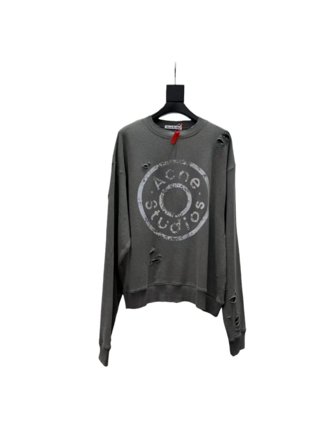 [buy more save more]1:1 quality version Vintage Printed Ripped Crew Neck Sweatshirt 2 colors 28531474