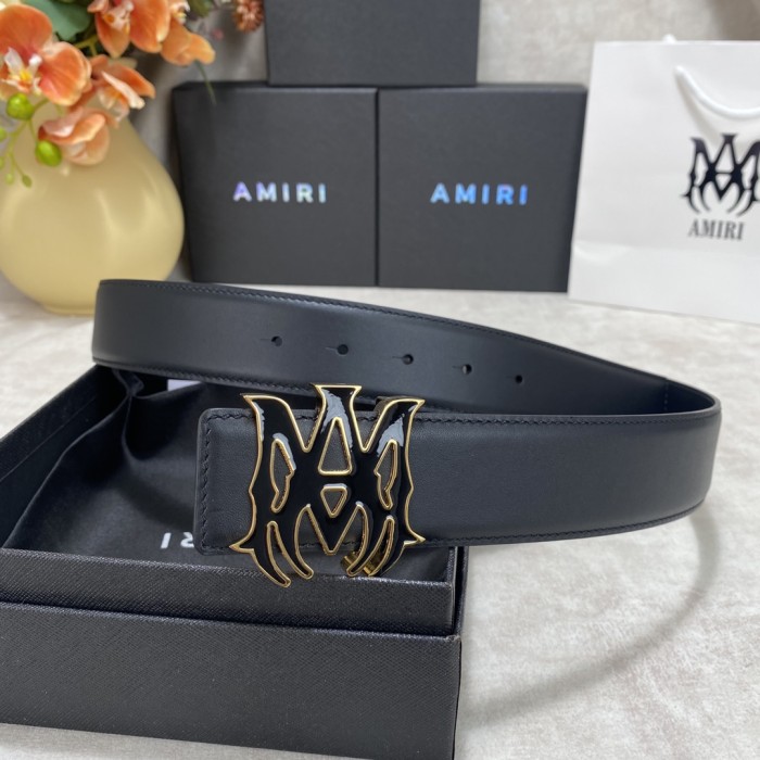 1:1 quality version AM Logo Belt Belt 2 colors【Width 3.8 cm】28661039