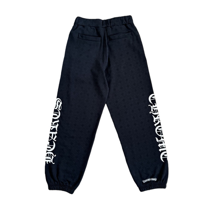1:1 quality version Full-printed dark cross side Sanskrit printed sweatpants 2 colors 28782505