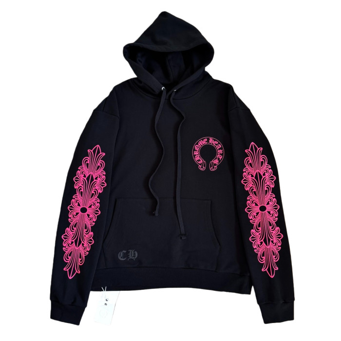 1:1 quality version Back Pink Horseshoe Hoodie 2 colors 28694104