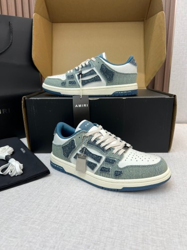 1:1 quality version Denim Patterned Bone Shoes