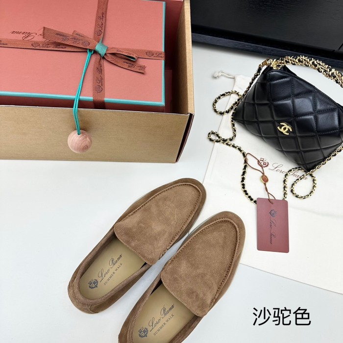 1:1 quality version Summer Walk Double-Layer Cowhide Flat Shoes 15 colors 28700726