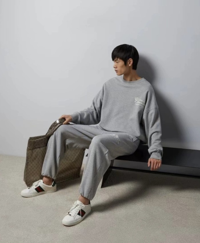 1:1 quality version Signature Embroidered Sweatshirt Pants
