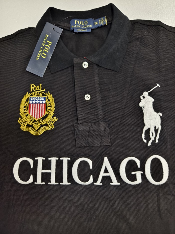[buy more save more]City Letter Logo Embroidered Polo shirt 22 colors