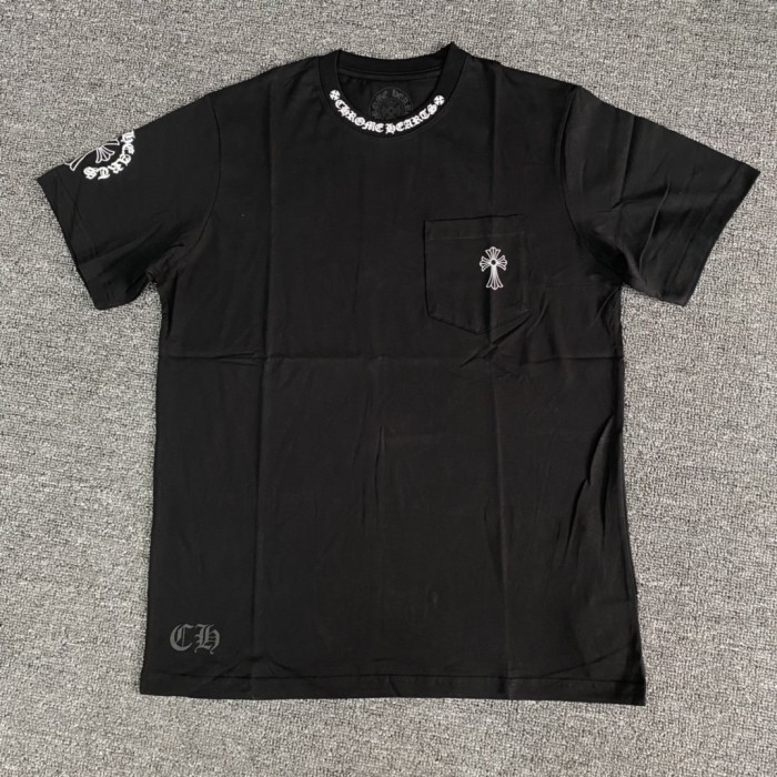 1:1 quality version Cross Sanskrit Round Neck tee 2 colors