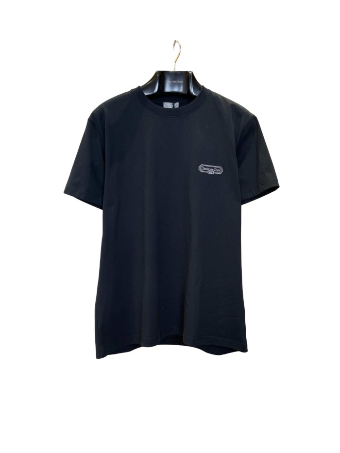 1:1 quality version Logo Embroidered Crew Neck T-shirt 3 colors 28960932