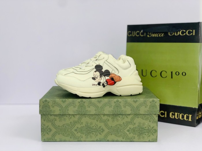 Mickey Mouse Love Letter Printed Thick Bottom Low Top Sneakers for Kids 5 colors