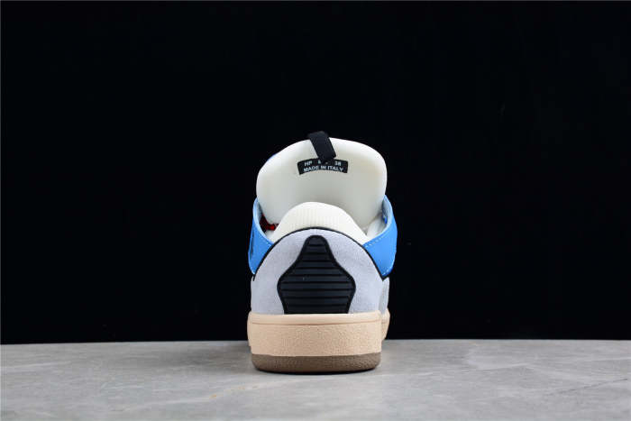 L@nvin Blue and Red Lace Sneakers
