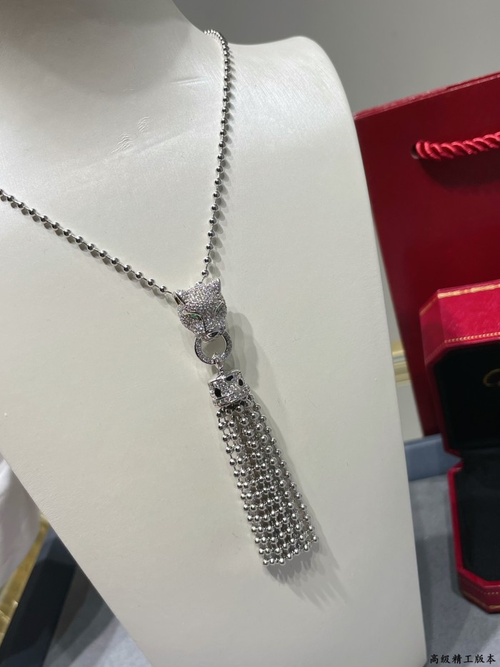 1:1 quality version C@rtier Millefiori Leopard necklace