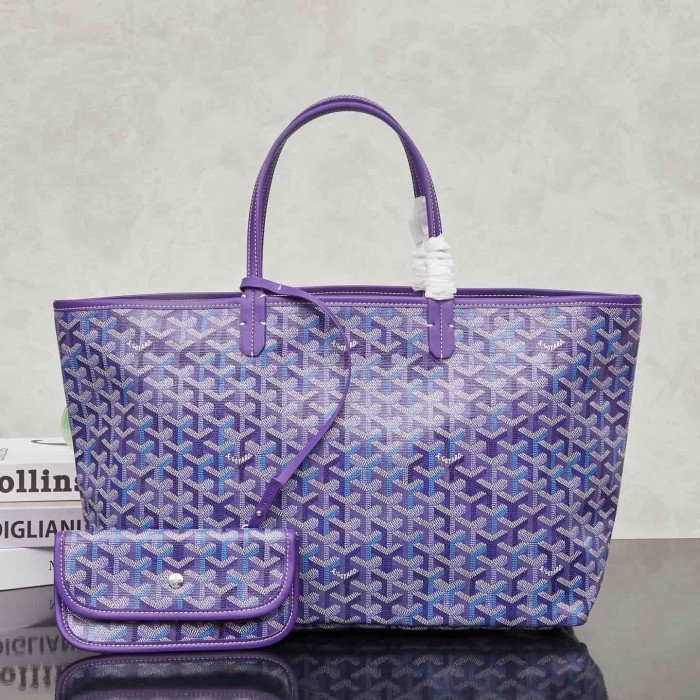 1:1 qualituy verson Monogram Coated Canvas Tote Bag With Pouch Waterproof Top Handle Shoulder Bag 4 colors 29092298
