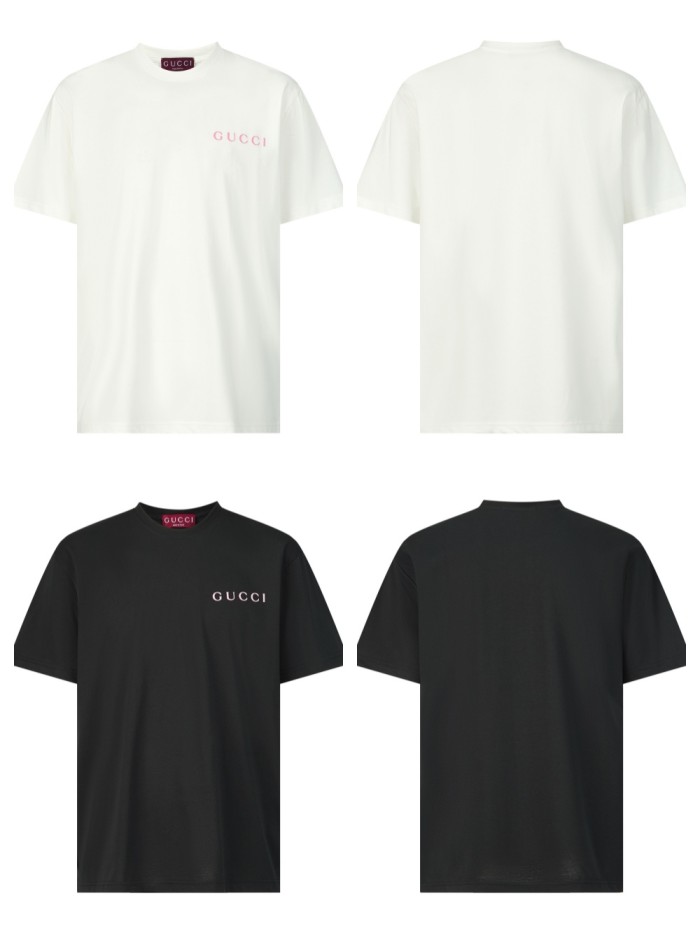 1:1 quality version 28312444 Foaming logo Badge Stripe Embroidery tee 2 colors