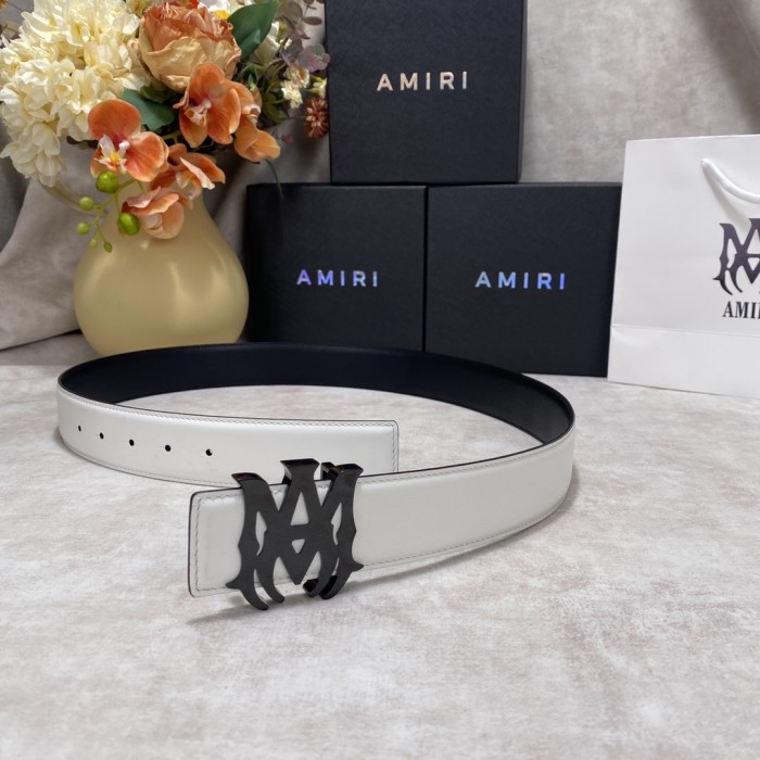 1:1 quality version Black AM Steel Buckle Belt 2 colors【Width 3.8 cm】28661040