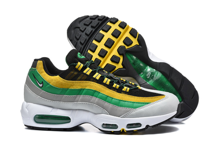 [plus-size shoes]Air Max 95 Green Yellow Retro Sneakers Running Shoes 29038251
