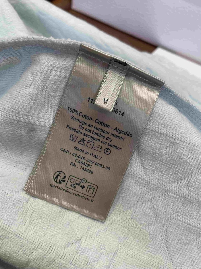 1:1 quality version Embossed Jacquard Cotton T-Shirt 2 colors 28960959
