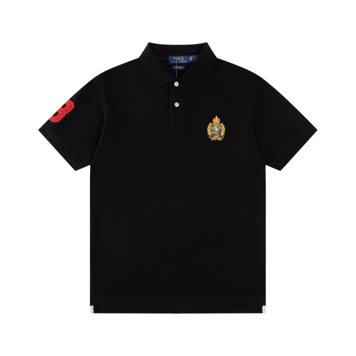 28270253 Embroidered Logo lapel polo shirt 4 colors