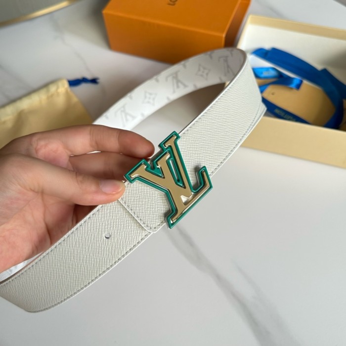 1:1 quality version 28197155 Two-Tone Monogrammed Buckle Belt 14 colors