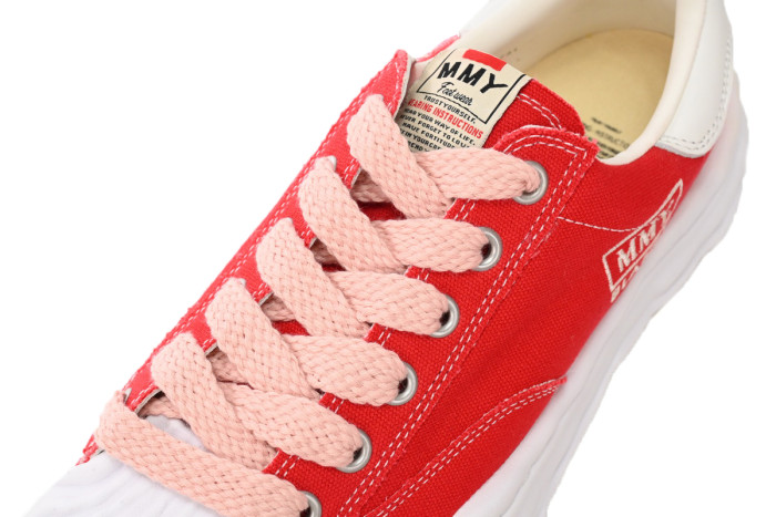 1:1 quality version Maison Mih@r@ Blakey OG Sole Canvas Low Red A08FW735 NO.766
